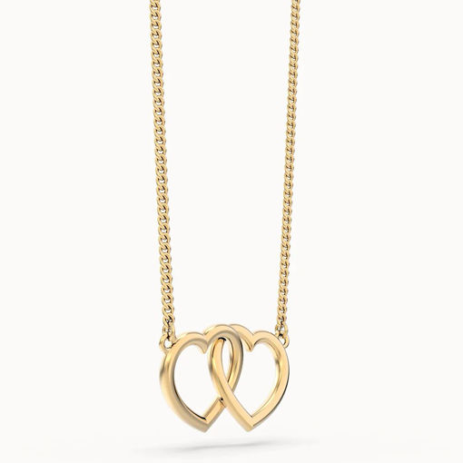 Picture of CHOCLI 18K GOLD PLATED NECKLESS - CONNECTED HEARTS